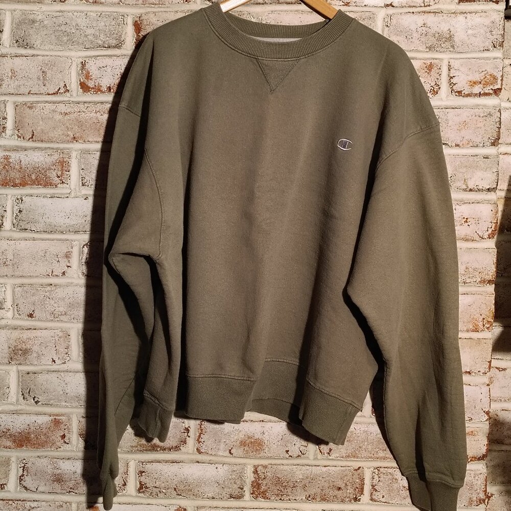 Olive Green Champion Sweatshirt - XXL